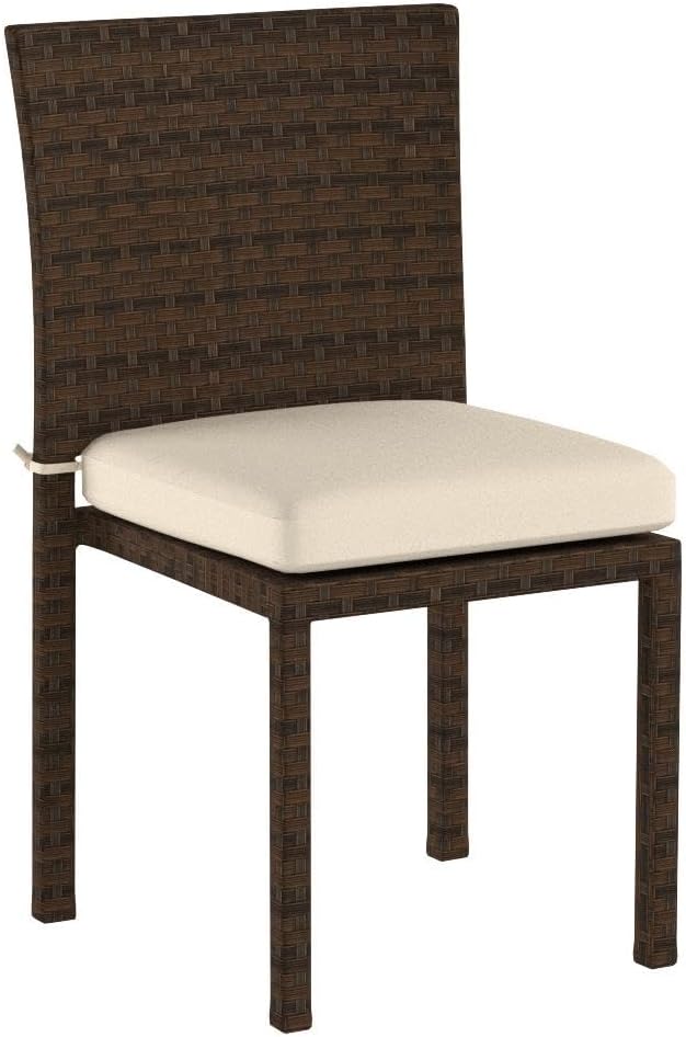 Best Choice Products Outdoor Wicker Patio Stacking Chairs Set of 4 -Brown