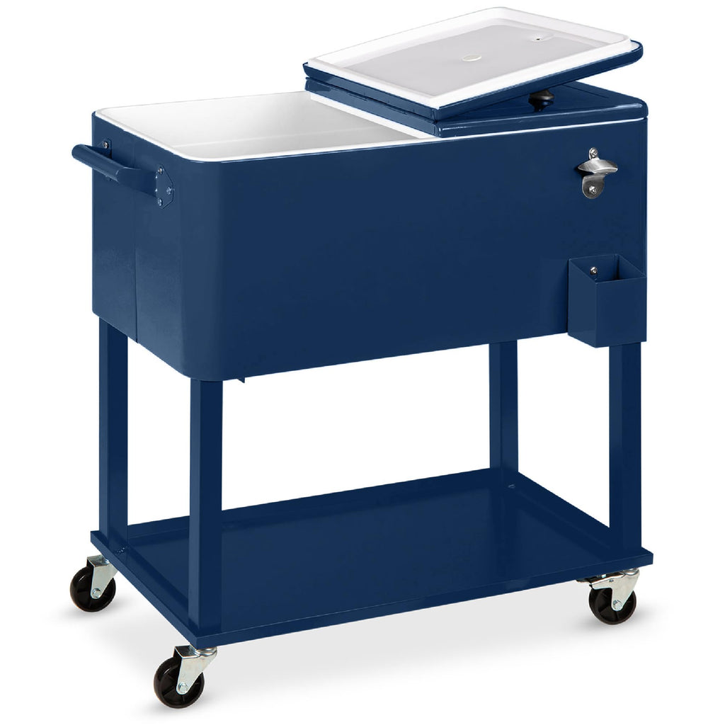 Best Choice Products - Carro de acero para exteriores de 80 cuartos