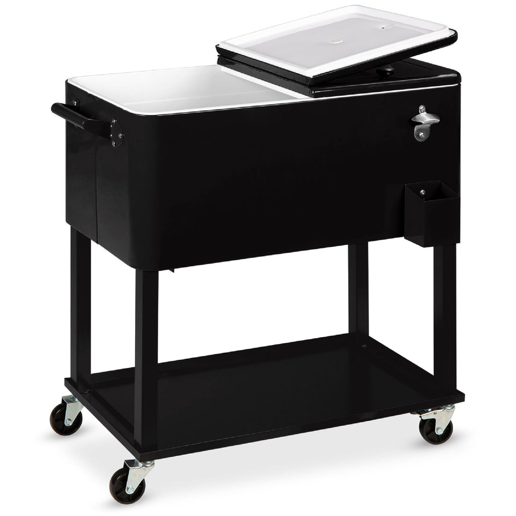Best Choice Products - Carro de acero para exteriores de 80 cuartos