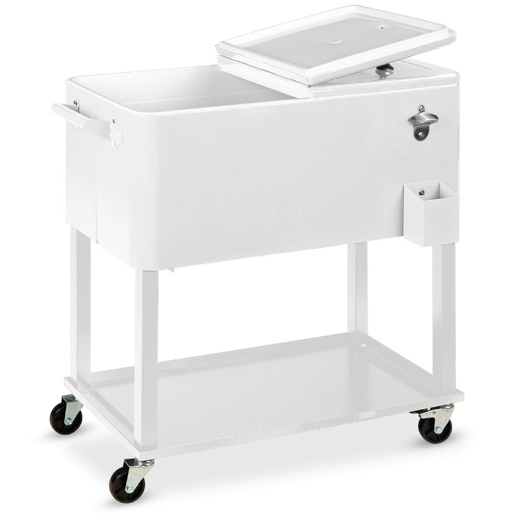 Best Choice Products - Carro de acero para exteriores de 80 cuartos
