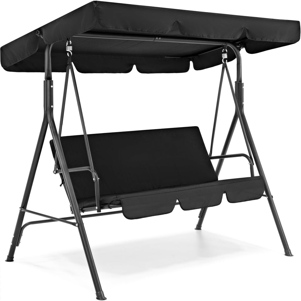 Best Choice Products - Silla de salón Convertible para 2 Personas para Exteriores con Pantalla Ajustable, Cojines extraíbles, Color Beige