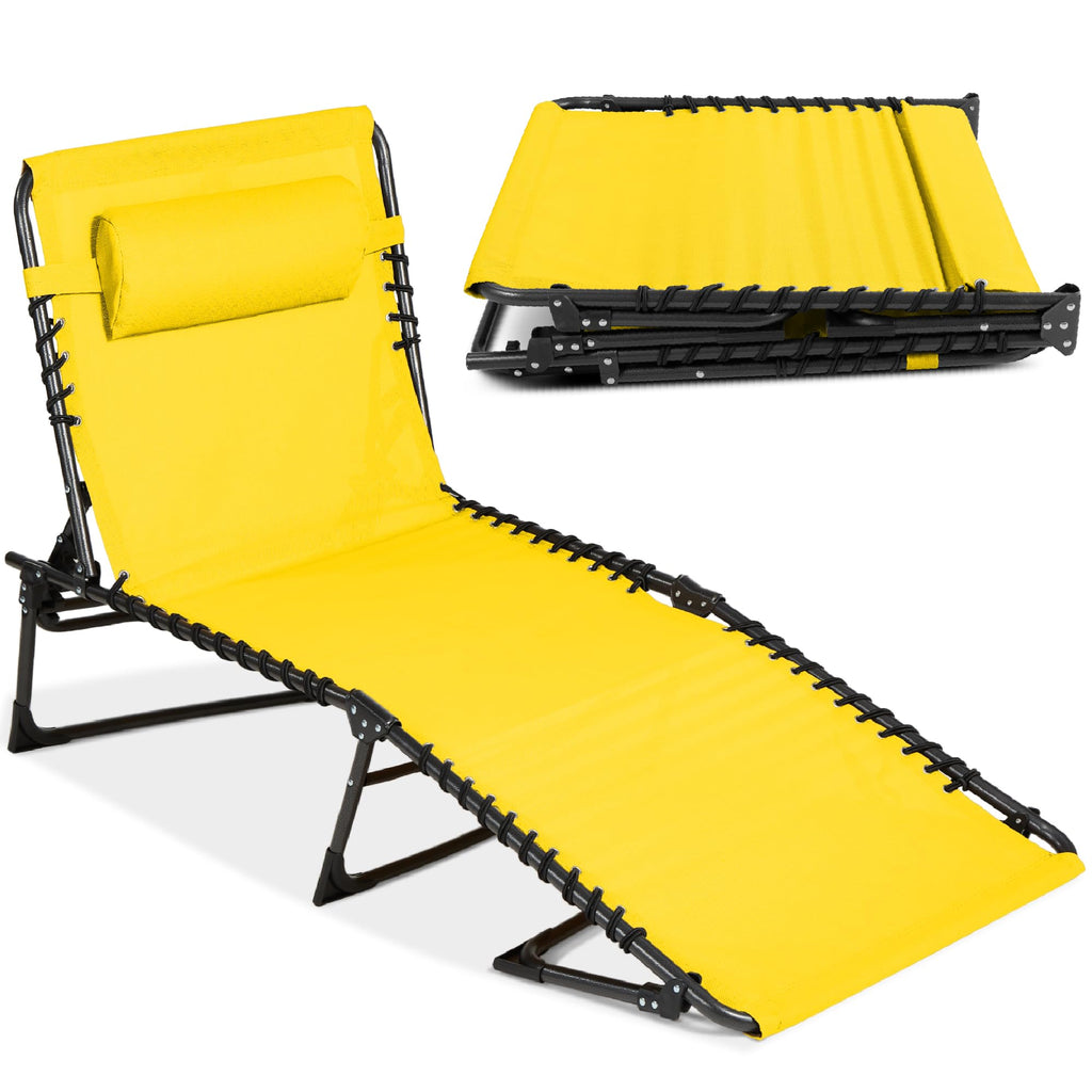 Best Choice Products - Sillón reclinable plegable portátil para césped, con 8 posiciones, asas, capacidad de 300 libras, color morado