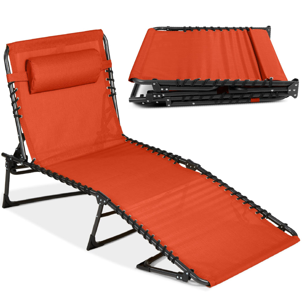 Best Choice Products - Sillón reclinable plegable portátil para césped, con 8 posiciones, asas, capacidad de 300 libras, color verde salvia