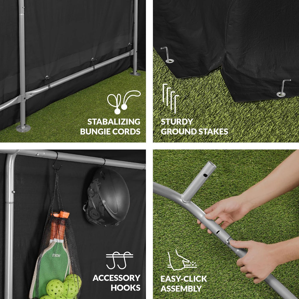 Best Choice Products - Cobertizo de almacenamiento para exteriores de 10 x 8 pies, cochera, refugio de toldo, puertas y ventanas dobles, marco de metal, resistente a la intemperie, perfecto para